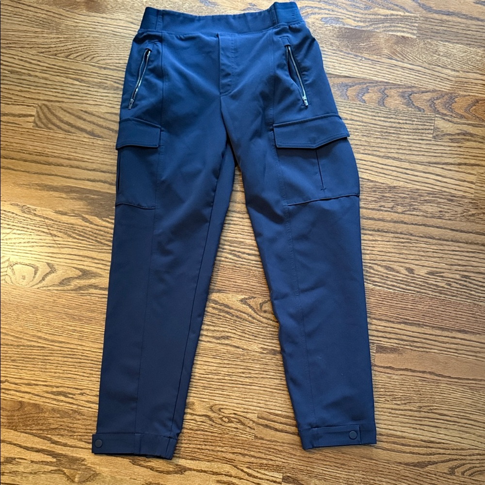 Athleta Dark Blue Pants with snap ankle